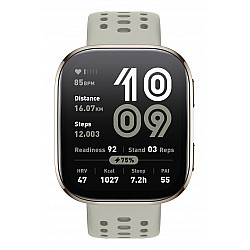 Amazfit Bip 6 Stone 5 cm (1.97) AMOLED Digital 390 x 450 pixels Touchscreen Gold GPS (satellite)