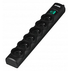 Ever OPTIMA surge protector 1.5 m (6 x UTE; 10 A; black) (T/LZ08-OPT015/0000)