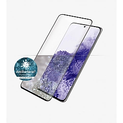 PanzerGlass Samsung Galaxy S21 Ultra Series Antibacterial glass Black Case Friendly, Compatible with the in-screen fingerprint reader Antifingerprint screen protector