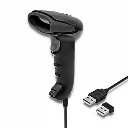 Qoltec 50868 Wireless Laser Scanner 1D | 2D | Black