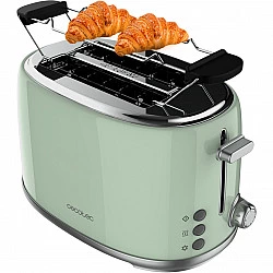 Toaster Toast&Taste 1000 Retro Double Green (grün, 980 Watt, für 2 Scheiben Toast)