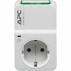 APC Essential SurgeArrest 1 Outlet 230V 2 Port USB Charger Germany
