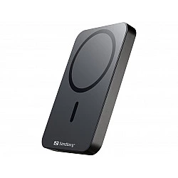 Sandberg Mag Wireless Powerbank 5000 mAh ALU, Black