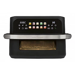 ProfiCook PC-FR 1313 H Double 10 L Stand-alone 2400 W Hot air fryer Black, Stainless steel