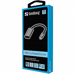 Sandberg USB-C to DisplayPort Link - Externer Videoadapter - USB-C 3,1 - DisplayPort (136-19)