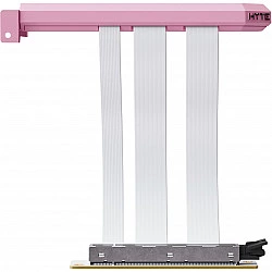 HYTE PCIe 5.0 Hyper Riser (rosa/weiß, 20cm) (ACC-HYTE-PCIE50-SM)
