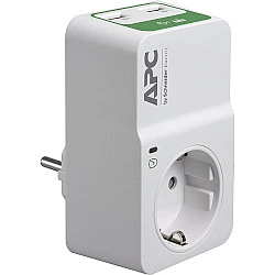 APC Essential SurgeArrest 1 Outlet 230V 2 Port USB Charger Germany