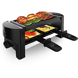 Raclette Cheese&Grill 3200 Pocket (schwarz/edelstahl, 320 Watt, für 2 Personen)