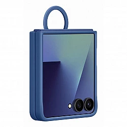 Samsung Silicone Back Cover with Ring Blue Samsung Galaxy Z Flip 7