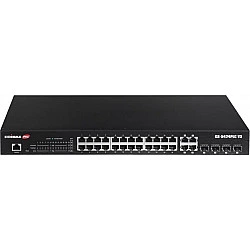 Edimax Pro GS-5424PLC V3 - Switch - Smart - 24 x 10/100/1000 (PoE+) + 4 x Kombi-SFP - Desktop, an Rack montierbar - PoE+ (400 W) (GS-5424PLC V3)
