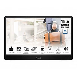 MSI PRO MP161 E2U portable TV/monitor Portable monitor Black 39.6 cm (15.6) LED 1920 x 1080 pixels