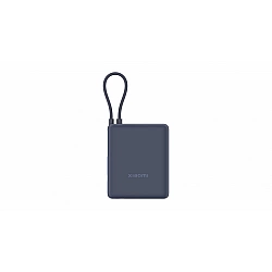 Xiaomi Powerbank - integriertes Kabel - 10000 mAh - 36.5 Wh - 33 Watt - 3 A - Fast Charge - 2 Ausgabeanschlussstellen (24 pin USB-C, USB)