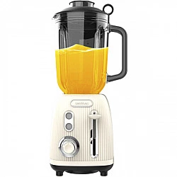 Standmixer Power Black Titanium RetroBeige (beige, 1.200 Watt, 1,5 Liter)