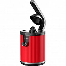 Entsafter Xqueeze Retro Juice 600 Red, Zitruspresse edelstahl/schwarz, 600 Watt, direkter Saftauslauf