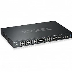 Zyxel XGS4600-32 - Switch - L3 - managed - 24 x 10/100/1000 + 4 x Kombi-Gigabit-SFP + 4 x 10 Gigabit SFP+ - an Rack montierbar (XGS4600-32-ZZ0102F)