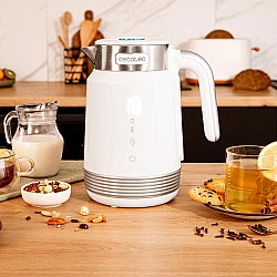 ThermoSense 600 Touch White Electric Kettle, Wasserkocher weiß/edelstahl, 2.200 Watt, 1,7 Liter
