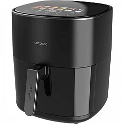 Heißluftfritteuse Cecofry&Grill Duoheat 6500 (schwarz, 2.200 Watt, Korb 6,5 Liter, mit Sichtfenster, doppeltes Heizelement)