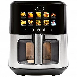 ProfiCook PC-FR 1286 H fryer Single 6.5 L Stand-alone 1700 W Hot air fryer Black, Stainless steel
