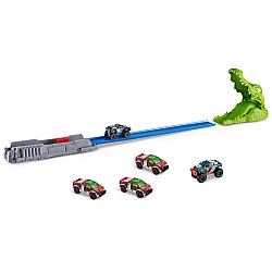 Metal Machines - Spielset Krokodilangriff Rennbahn + Auto