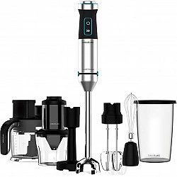 Stabmixer Power TitanBlack 1500 XL, mit Zubehörset (edelstahl/schwarz, 1.500 Watt, mit Zerkleinerer, Spiralschneider, Kartoffelstampfer, Schneebesen)