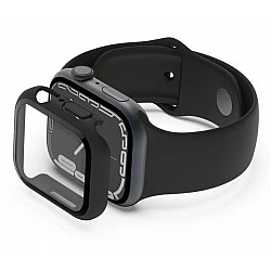 ScreenForce TemperedCurve Apple Watch 4-9 protective glass, black