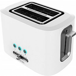 Toaster Toast&Taste 9000 Double White (weiß, 980 Watt, für 2 Scheiben Toast)