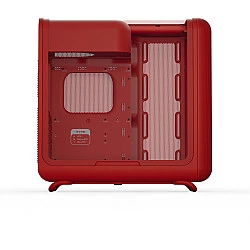 X50 , Tower-Gehäuse rot, Tempered Glass