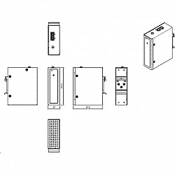 Z ALLNET Power-Booster 12-24VDC to 48~54VDC max. 200W HUT/DIN-Mounting ALL-B101-12-24VDC