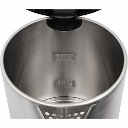 Clatronic WKS 3692 Wasserkocher 1,5 l Schwarz - Edelstahl 2200 W (263833)