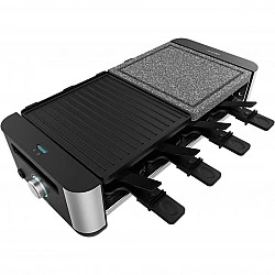 Raclette Cheese&Grill 16000 Inox Mixgrill (schwarz/edelstahl, 1.400 Watt, für 8 Personen)