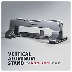STND-VG ALU vertical st and for laptops 10-16