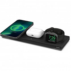 Wireless Charging Pad with MagSafe 3in1 black