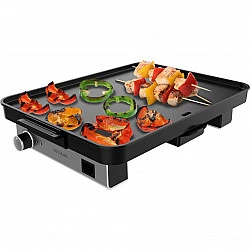 Tischgrill Magnet 1800, Elektro-Grillplatte schwarz/silber, 1.800 Watt