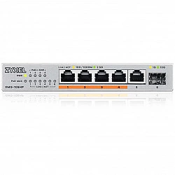Zyxel XMG-105HP Unmanaged 2.5G Ethernet (100/1000/2500) Power over Ethernet (PoE) Silver