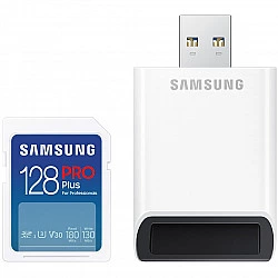 Memory card SD PRO Plus MB-SD128SB/WW 128GB + reader