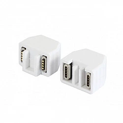 TP-TP Kupplung,CAT6A,Buchse,1:1 ,8-pol., RJ45, magnetische Sicherungskupplung 50er Bulk Set, Abwurfbuchse, PoE fähig, bis zu 10GBit (ALL-RJ45-Magnet50er)