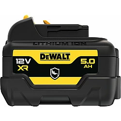 XR Akku DCB126G, 12Volt 5Ah (schwarz/gelb, Gehäuseschutz gegen Chemikalien, Säuren und Brennstoffe)