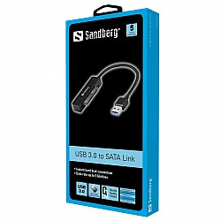 Sandberg USB3.0 to SATA Link - Speicher-Controller - SATA 6Gb/s - 600MBps - USB3.0 (133-87)