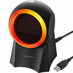 Qoltec 50857 Stationary barcode reader and QR code scanner | 1D 2D | USB