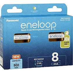 Rechargeable batteries PANASONIC ENELOOP AAA 800 mAh 8 szt (BK-4MCDE/8HH)