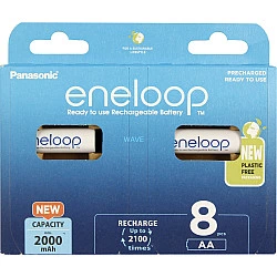 Rechargeable batteries PANASONIC ENELOOP AA 2000 mAh 8 szt (BK-3MCDE/8HH)