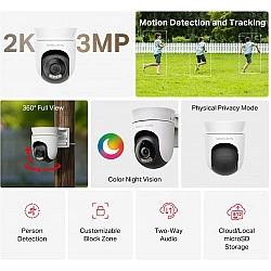 Mercusys MC510 security camera Dome IP security camera Indoor & outdoor 2304 x 1296 pixels Ceiling