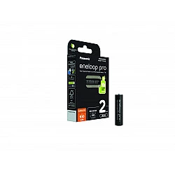 Rechargeable batteries PANASONIC ENELOOP PRO AAA 930 mAh 2 szt (BK-4HCDE/2CP)