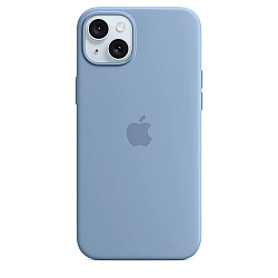 APPLE SILICONE CASE MT193ZM/A IPHONE 15 PLUS WINTER BLUE ORIGINAL SEAL