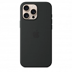 Apple iPhone 16 Pro Max Silikon Case mit MagSafe, Schwarz, MYYT3ZM/A