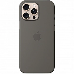 Apple iPhone 16 Pro Max Silikon Case mit MagSafe, Steingrau, MYYV3ZM/A
