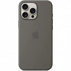 Apple iPhone 16 Pro Max Silikon Case mit MagSafe, Steingrau, MYYV3ZM/A