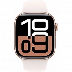 APPLE Watch Series 10 GPS 42mm Rose Gold Aluminium Case with Light Blush Sport Band - S/M