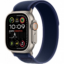 APPLE Watch Ultra 2 GPS + Cellular 49mm Natural Titanium Case with Blue Trail Loop - M/L