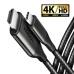 RVC-HI2MC Adapter aktywny USB-C -> HDMI 2.0 4K/60Hz Aluminum, 1.8m kabel